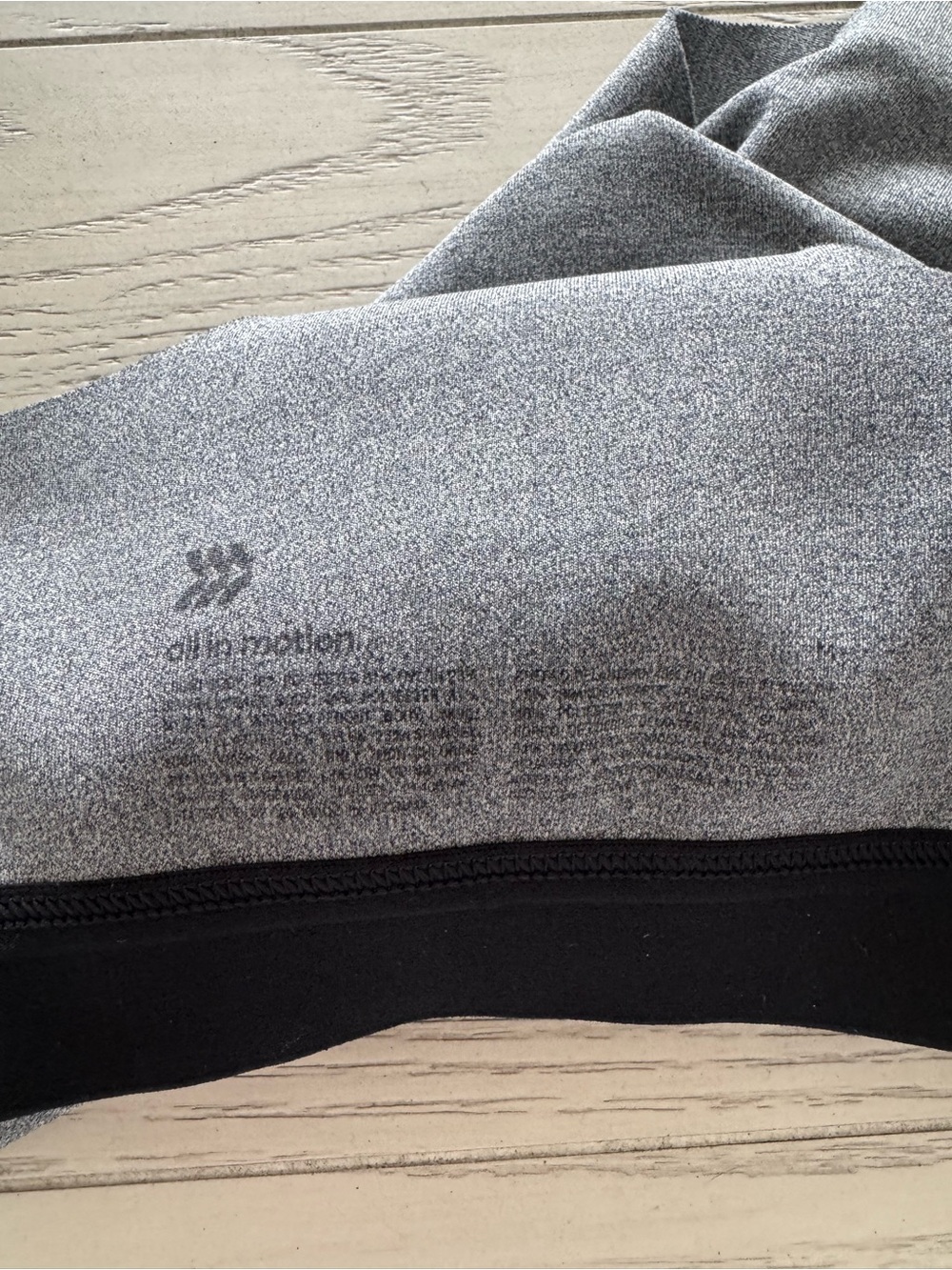 Gray Racerback Seamless Sports Bra - All In Motion - Picture 4 of 4